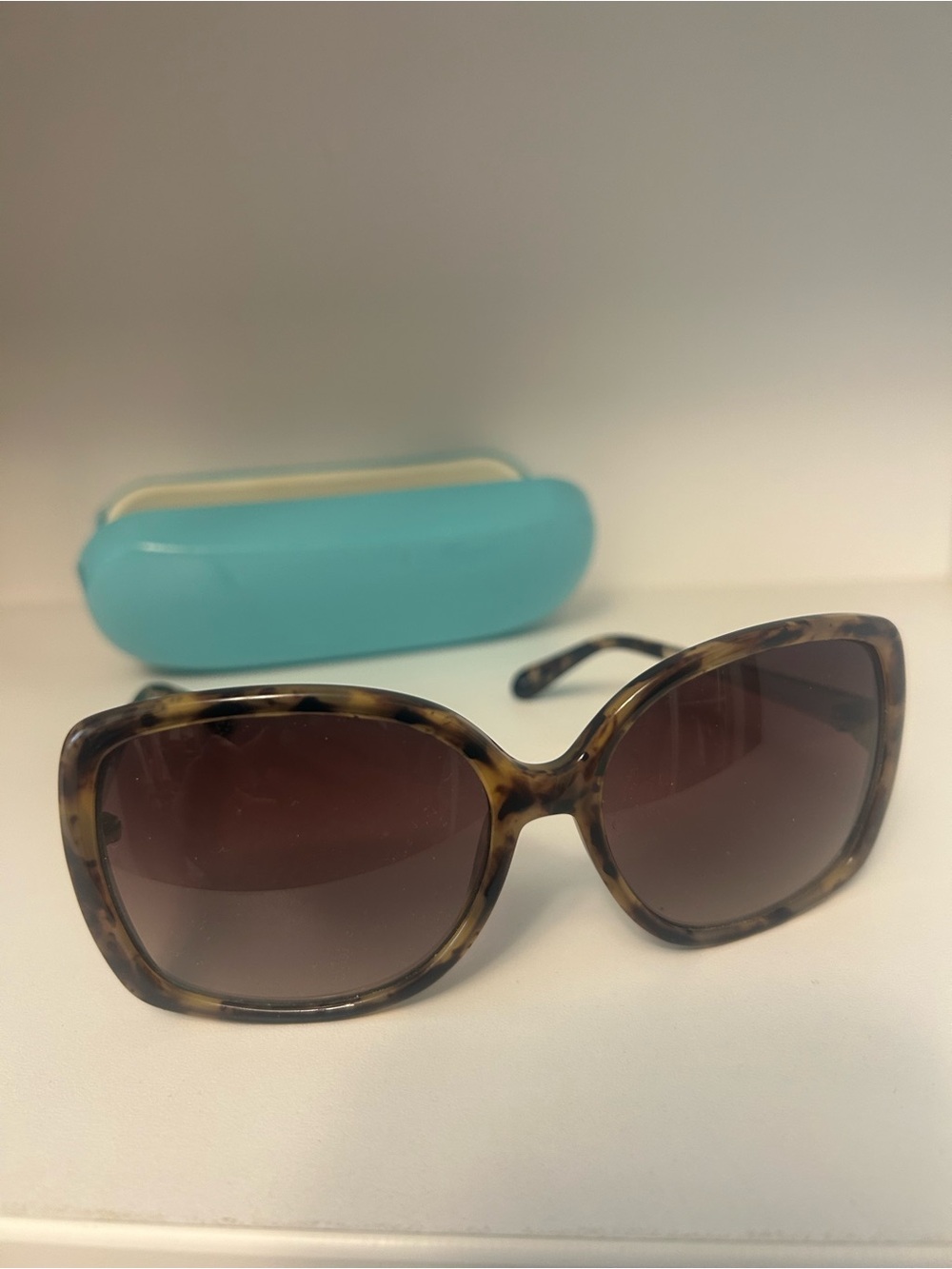 kate spade Tortoiseshell Square Sunglasses - Brown Lenses